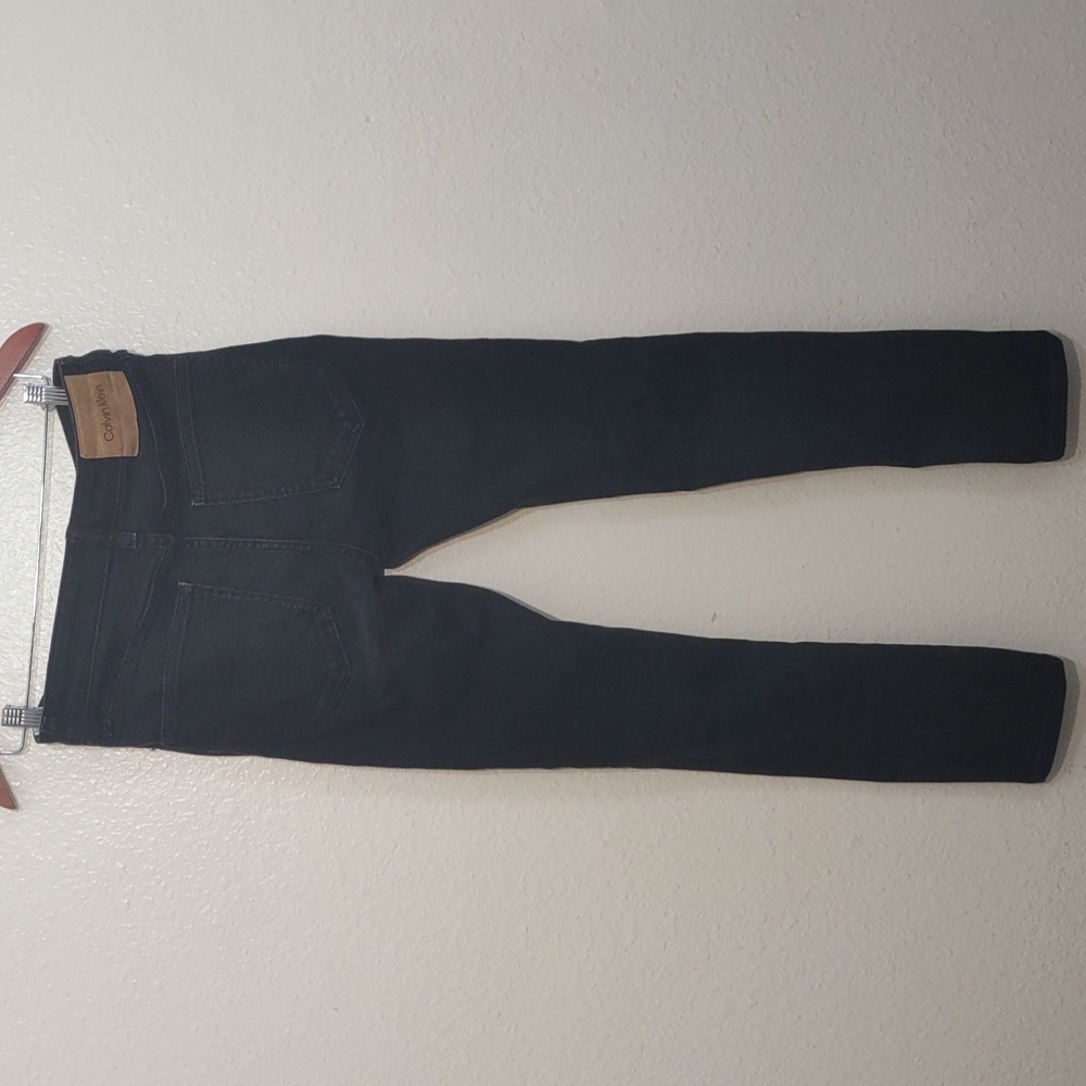 USED CALVIN KLEIN SKINNY 30W X 30L 70% COTTON 28% POLYESTER 2% ELASTANE BLACK - Picture 7 of 15